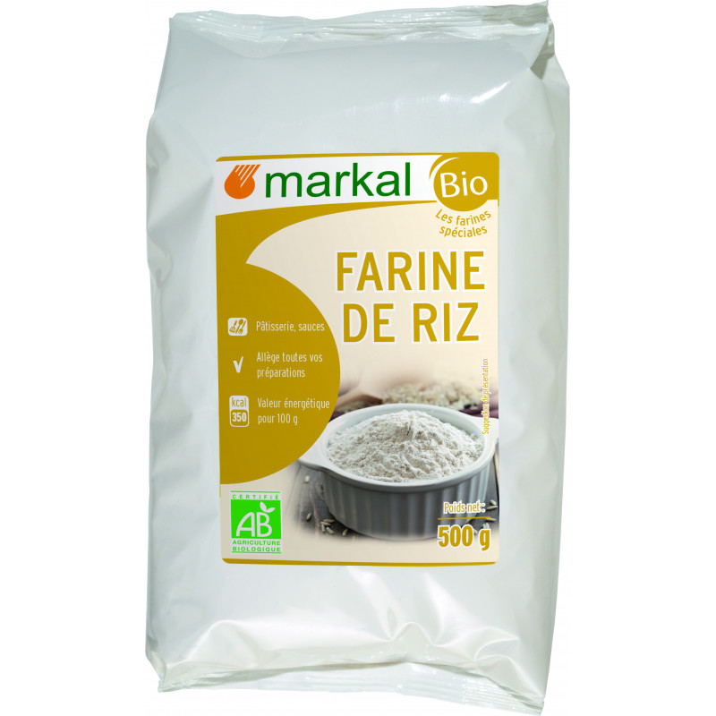Farine Sans Gluten Et Bio De Riz 500g