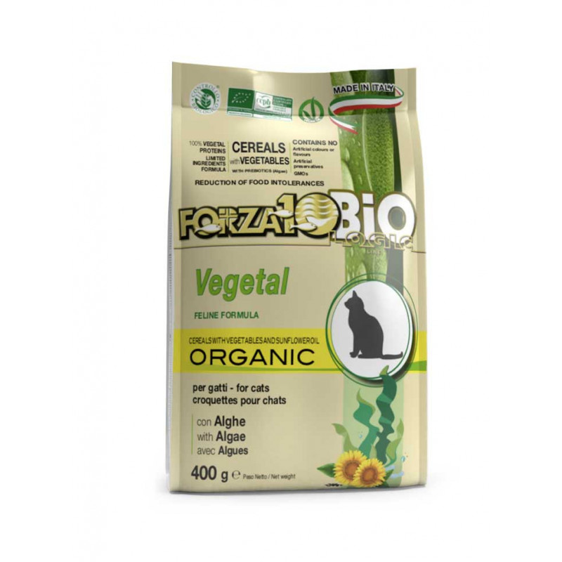 croquettes pour chat Forza10 Bio - Vegetal aux algues