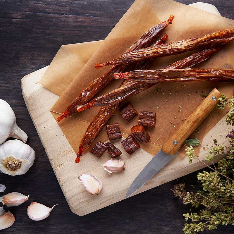 Calabizo - chorizo vegan piquant
