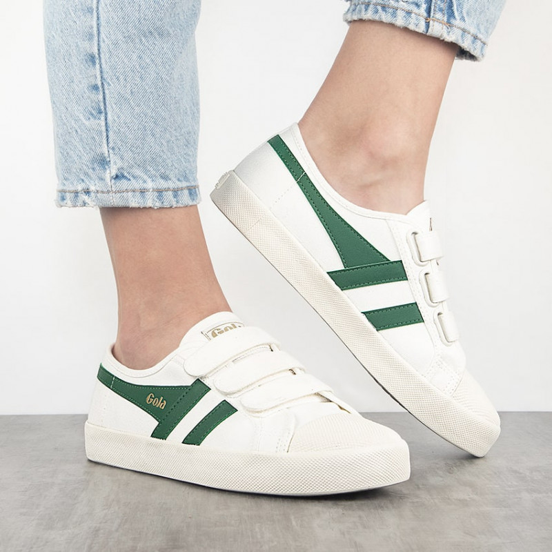 coaster strap off white dark green Gola