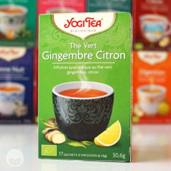 yogi tea - thé vert gingembre citron