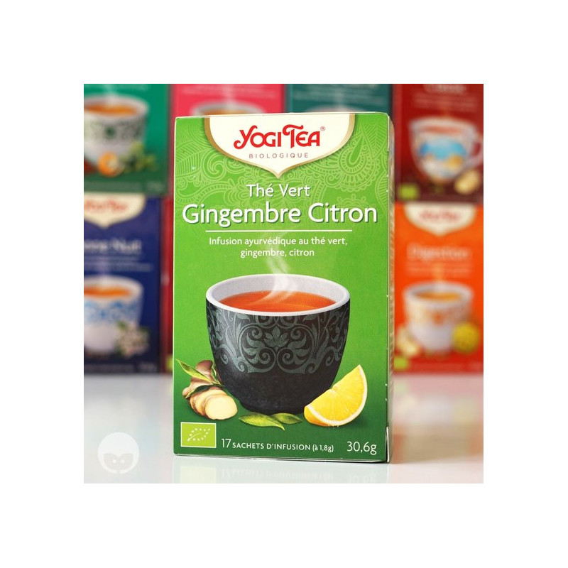 yogi tea - thé vert gingembre citron
