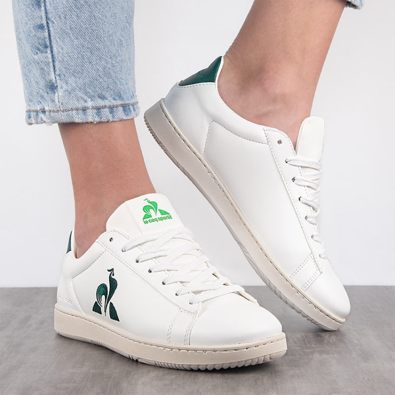 basket Le Coq Sportif Gaia - White botanical green 1 basket Le Coq Sportif Gaia - White botanical green 1