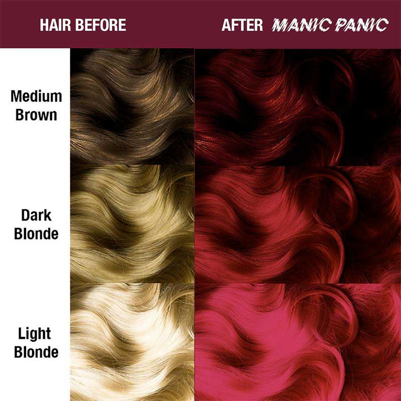 before after manic panic vampire red - high voltage