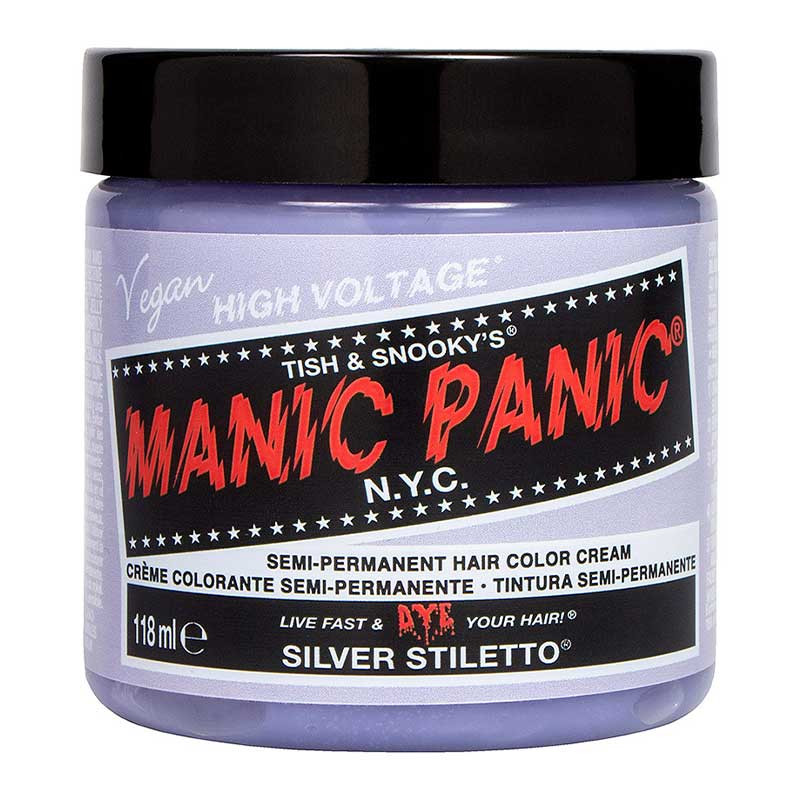 Manic panic silver stiletto - high voltage
