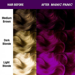before after plum passion Manic Panic - high voltage