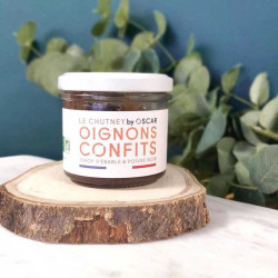 chutney d'oignons By Oscar sirop érable et poivre noir