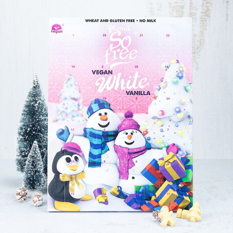 Calendrier de l'Avent Vegan - Chocolat blanc plamil Calendrier de l'Avent Vegan - Chocolat blanc plamil