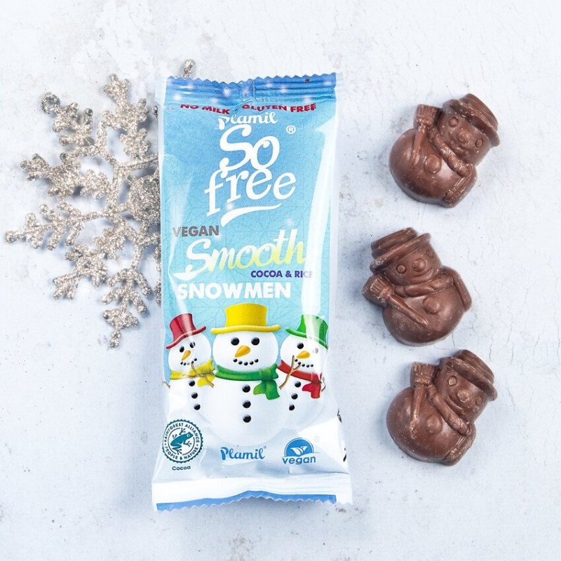 Bonhomme de Neige Chocolat Vegan Plamil Bonhomme de Neige Chocolat Vegan Plamil