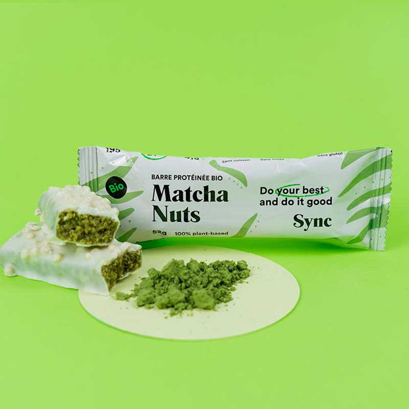Sync protein matcha nuts