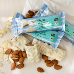 protein choc bar Veganz - white almond crisp