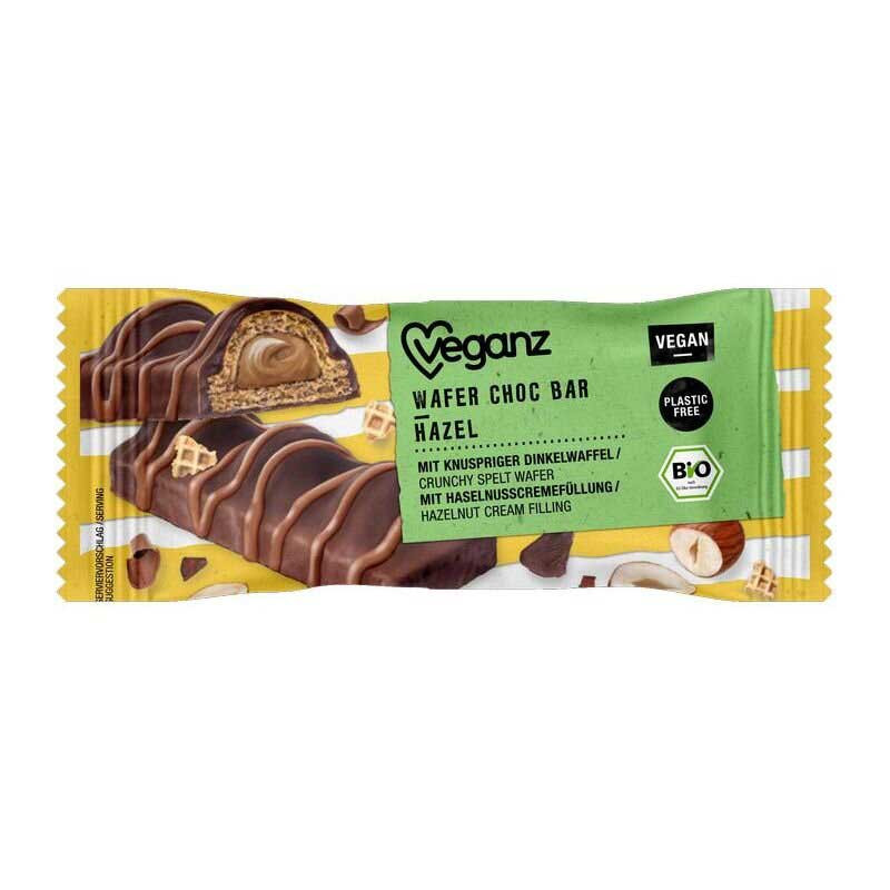 choc wafer bar Veganz - noisette