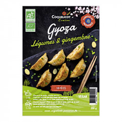 gyoza légumes et gingembre Coquelicot Evasion