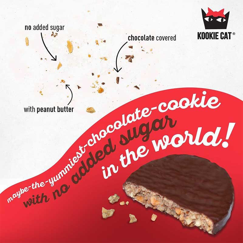 Kookie Cat cacahuète enrobé de chocolat