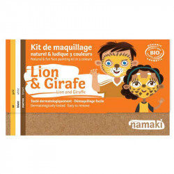 kit maquillage Namaki 3 couleurs - lion girafe