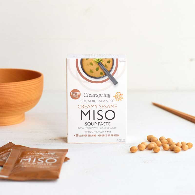 creamy sesame miso soup paste Clearspring