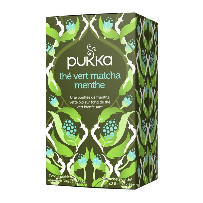 thé vert matcha menthe pukka