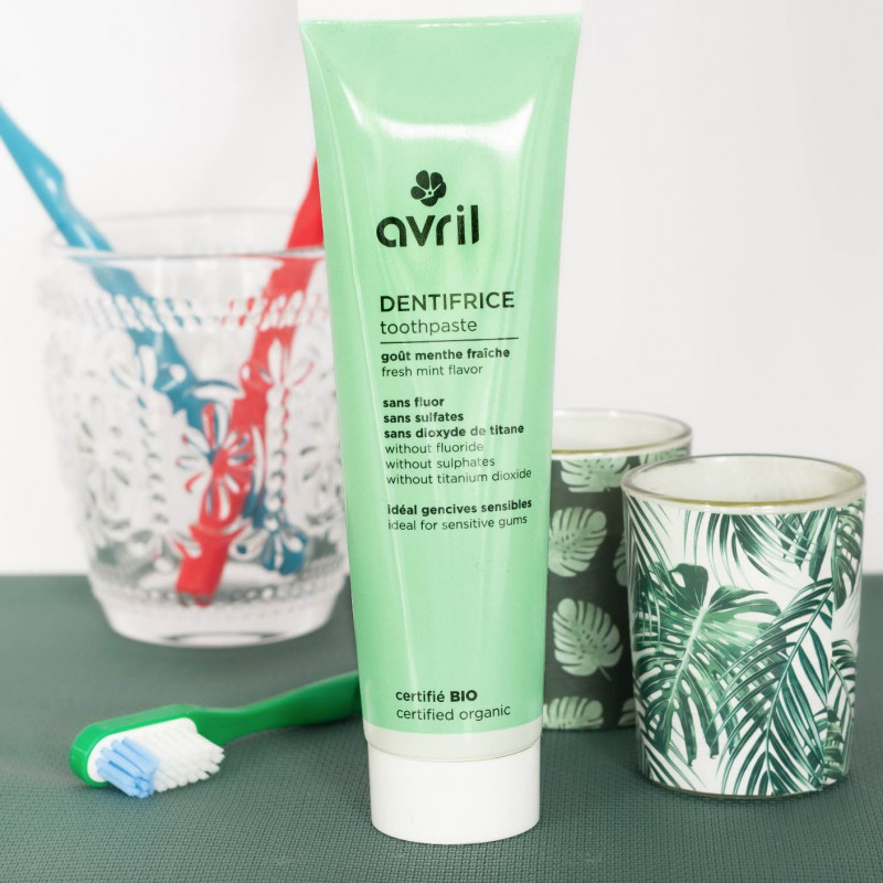 Dentifrice sans fluor Menthe - avril