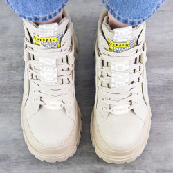 bottines Buffalo Aspha MC NID - Beige 4