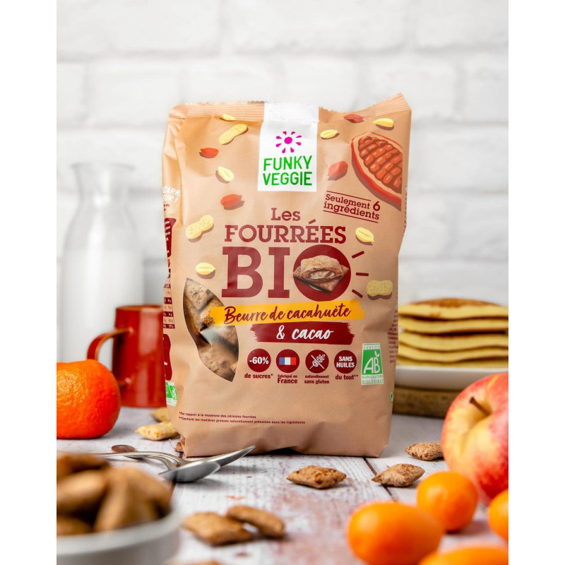 les fourrées bio cacahuète cacao Funky veggie 2