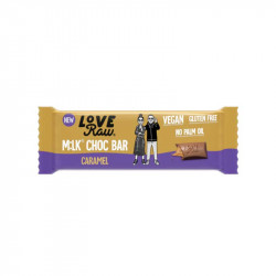 mlk choc bar caramel Love Raw