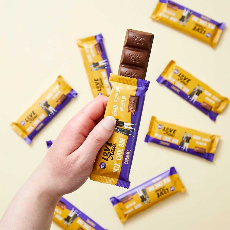 LoveRaw caramel - mlk bar