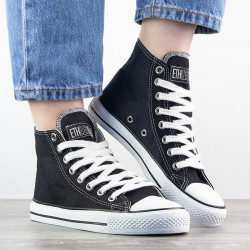 basket montante fair trainer jet black classic ethletic