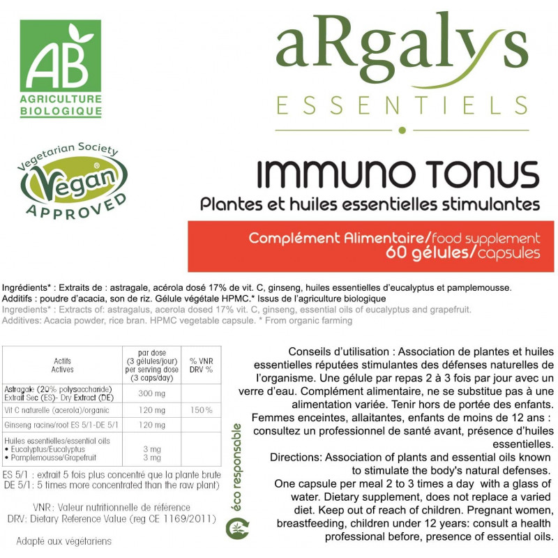 Immuno Tonus Argalys Essentiels 2