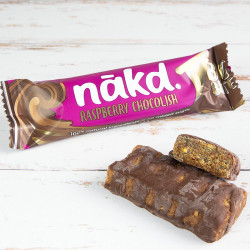 barre raspberry chocolish Nakd