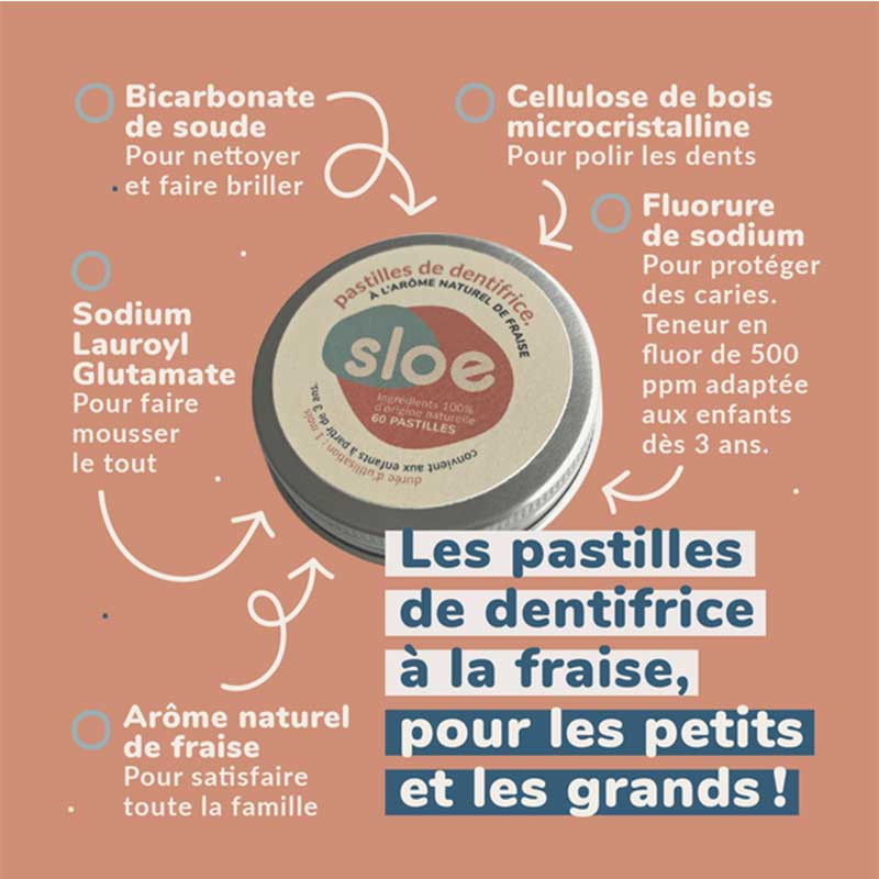 boite pastilles fraise Sloe