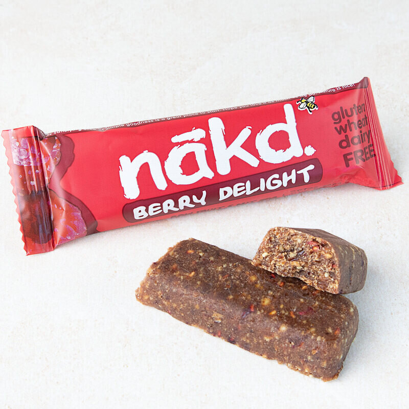 Framboises - Nakd - 140 g, 4 barres