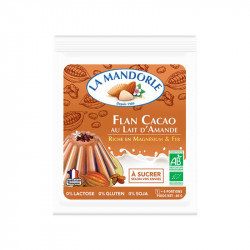 flan cacao au lait amande La Mandorle