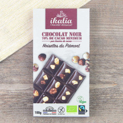 chocolat noir Ikalia - noisettes
