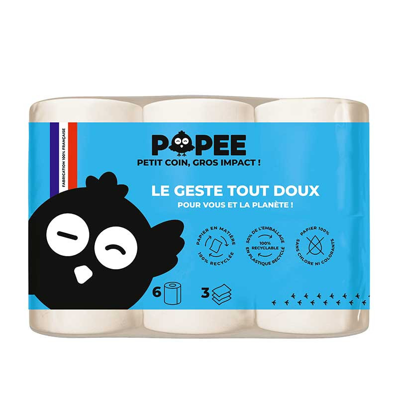 Popee papier toilette confort