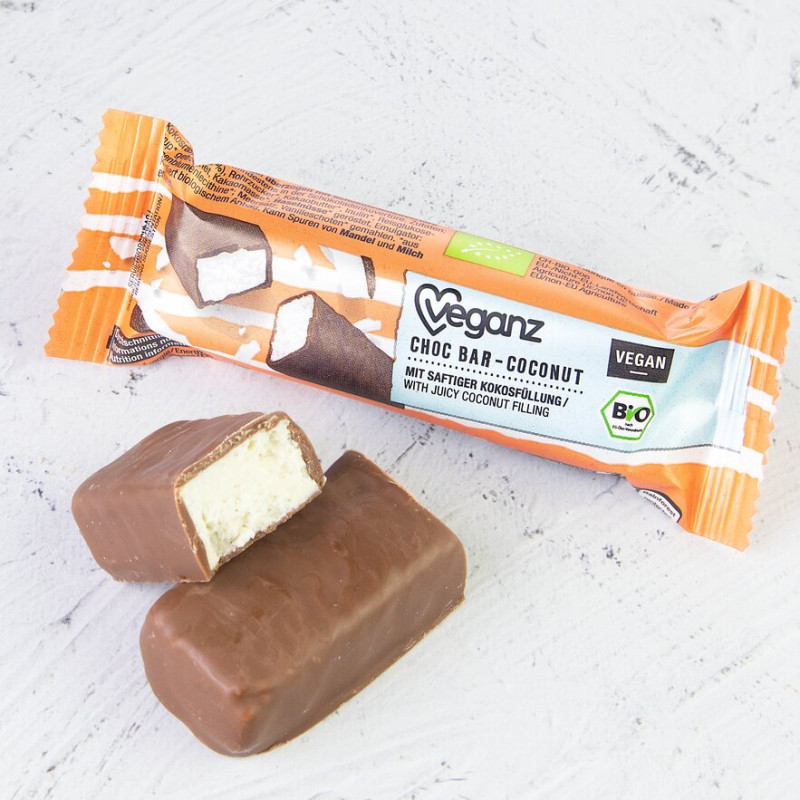 barre chocolat coco Veganz