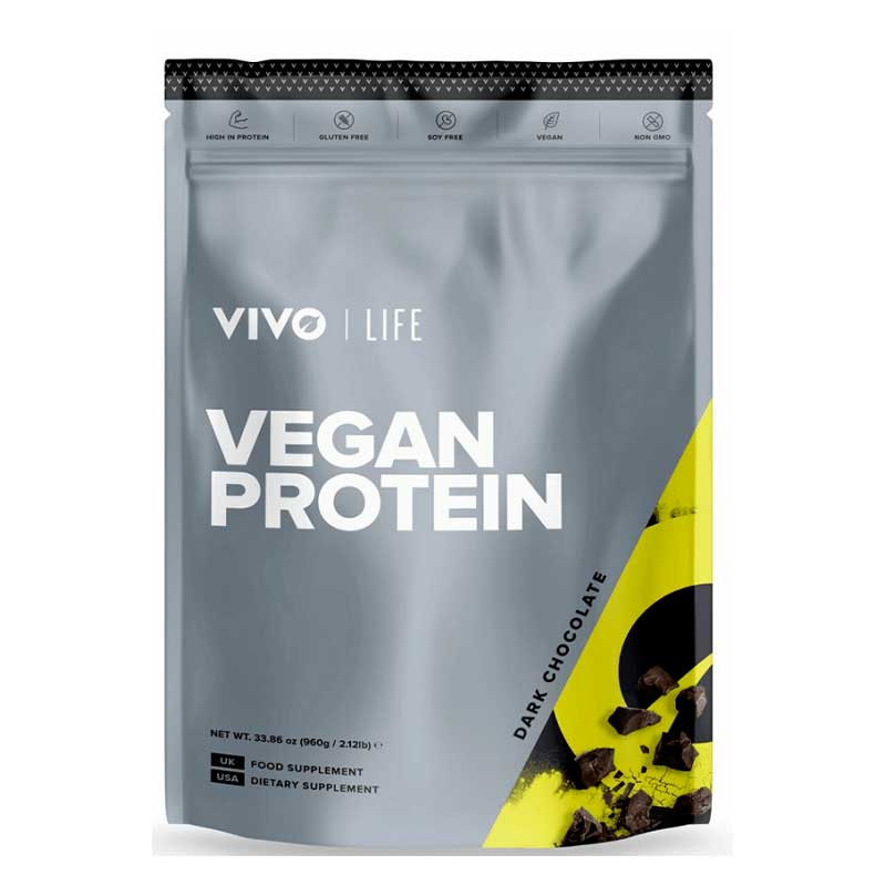 Vegan protein Vivo Life dark chocolate